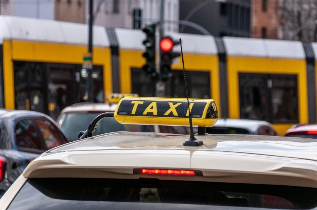 accidente de trafico en taxi